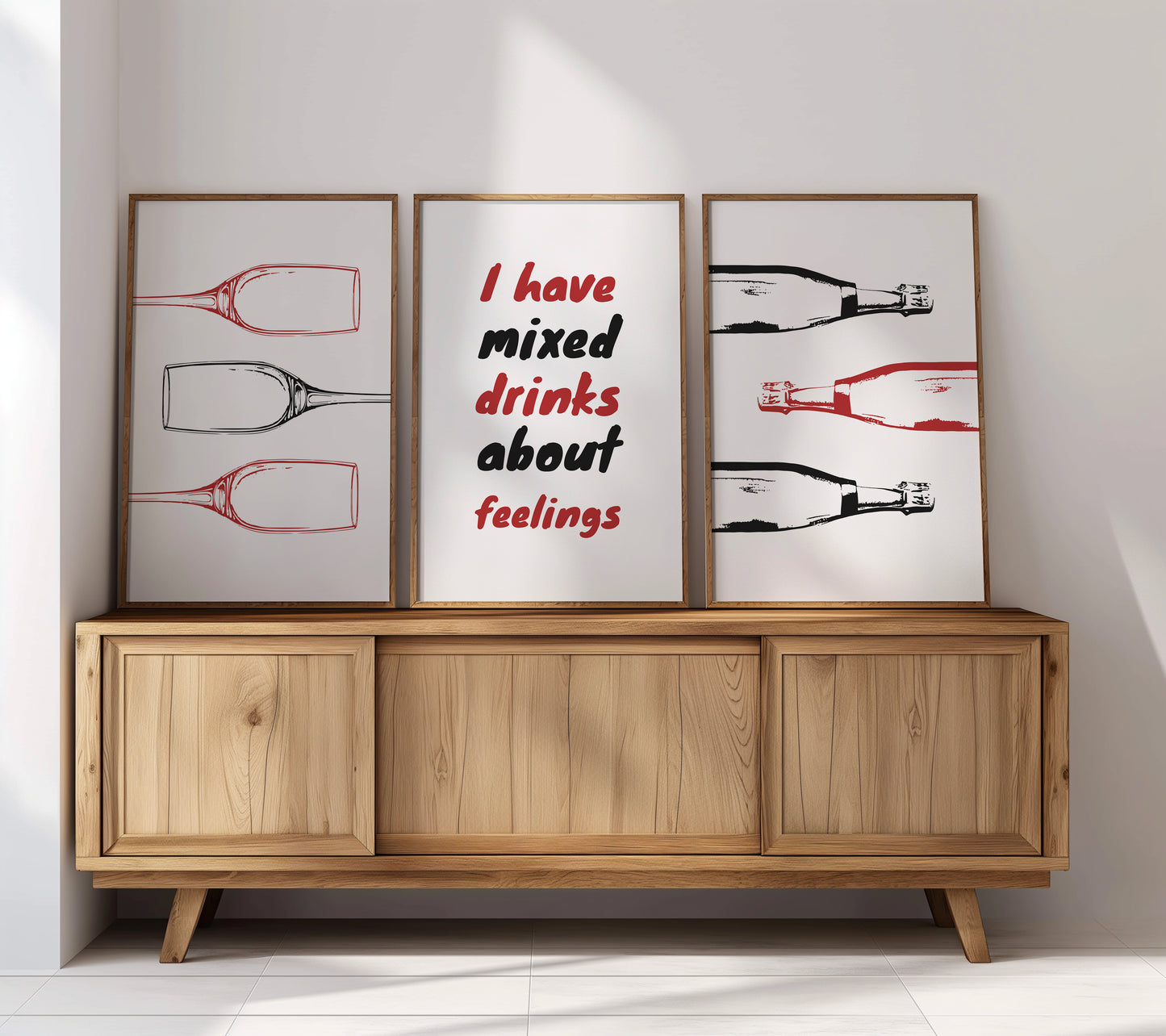 Bottles and Feelings, Set of 3, D033
