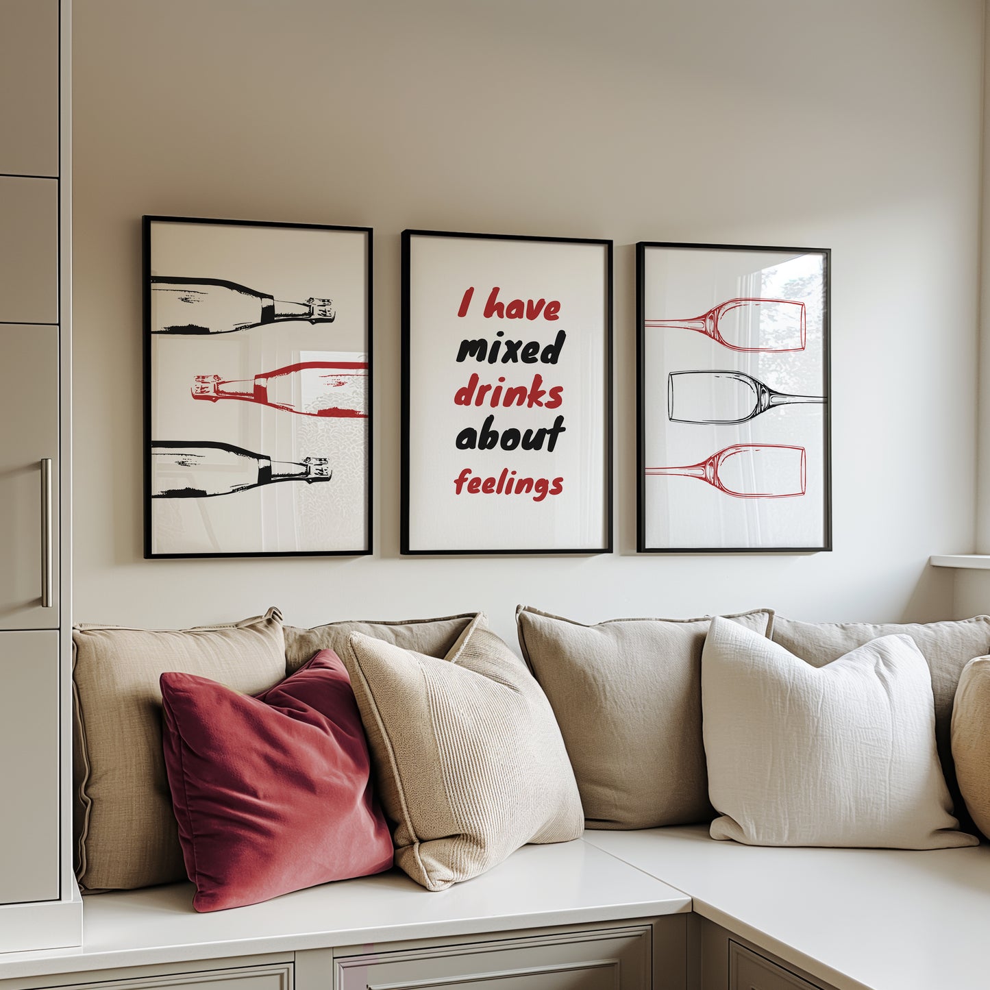 Bottles and Feelings, Set of 3, D033