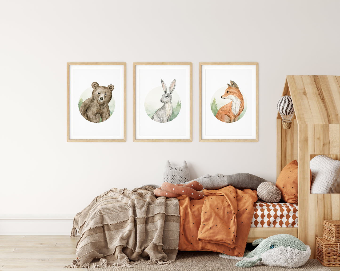 Woodland Creatures Nursery Set, Set of 3, N055