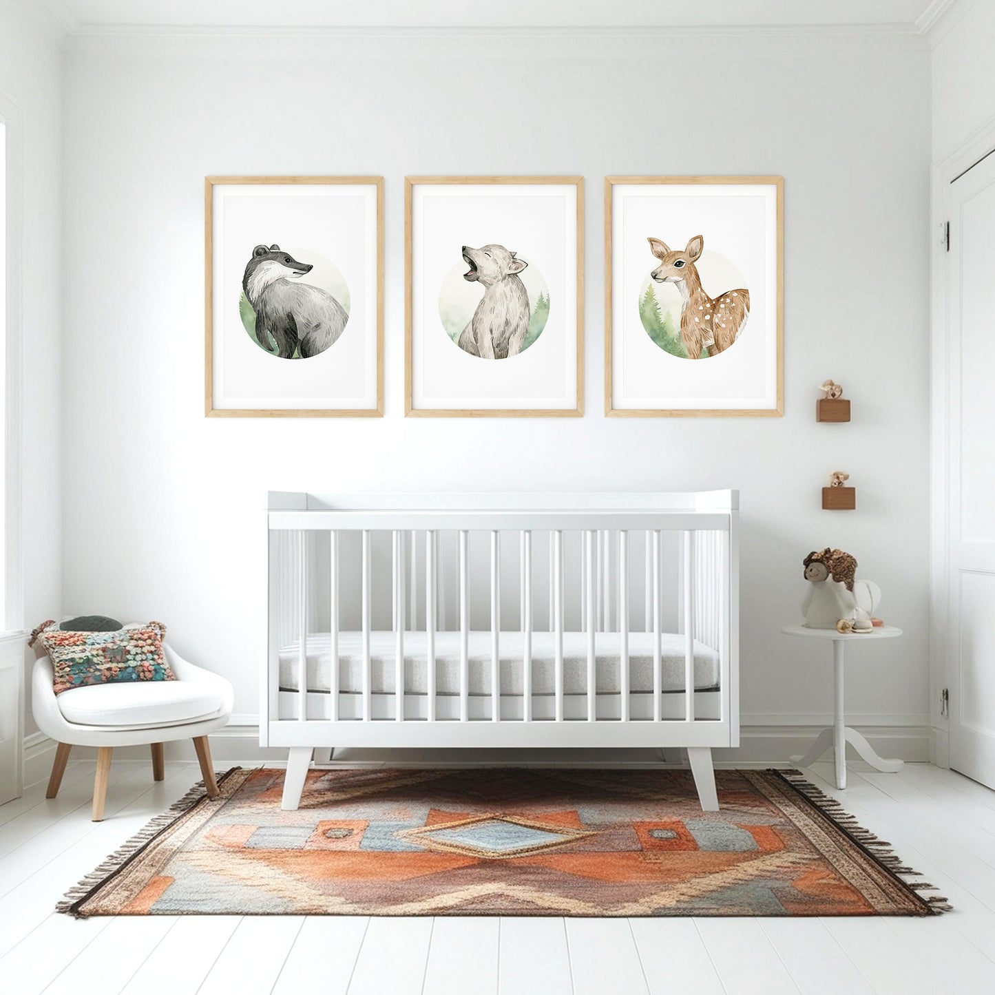 Woodland Creatures Nursery Set, Set of 3, N055