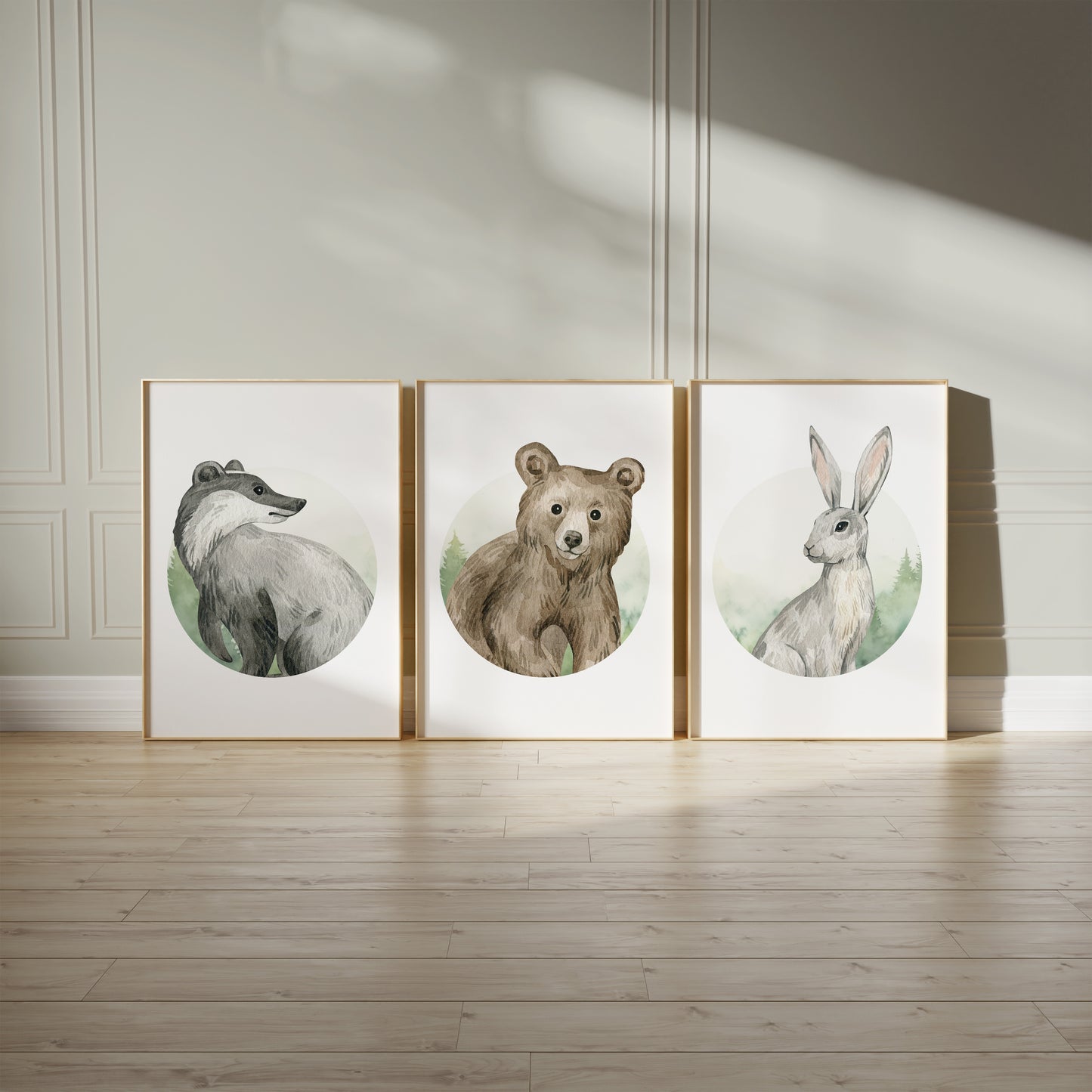 Woodland Creatures Nursery Set, Set of 3, N055
