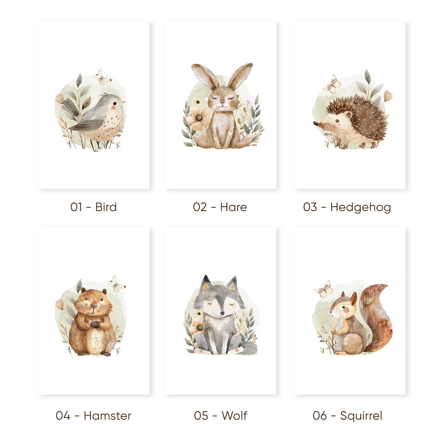 Woodland Whispers, Set of 3, N090
