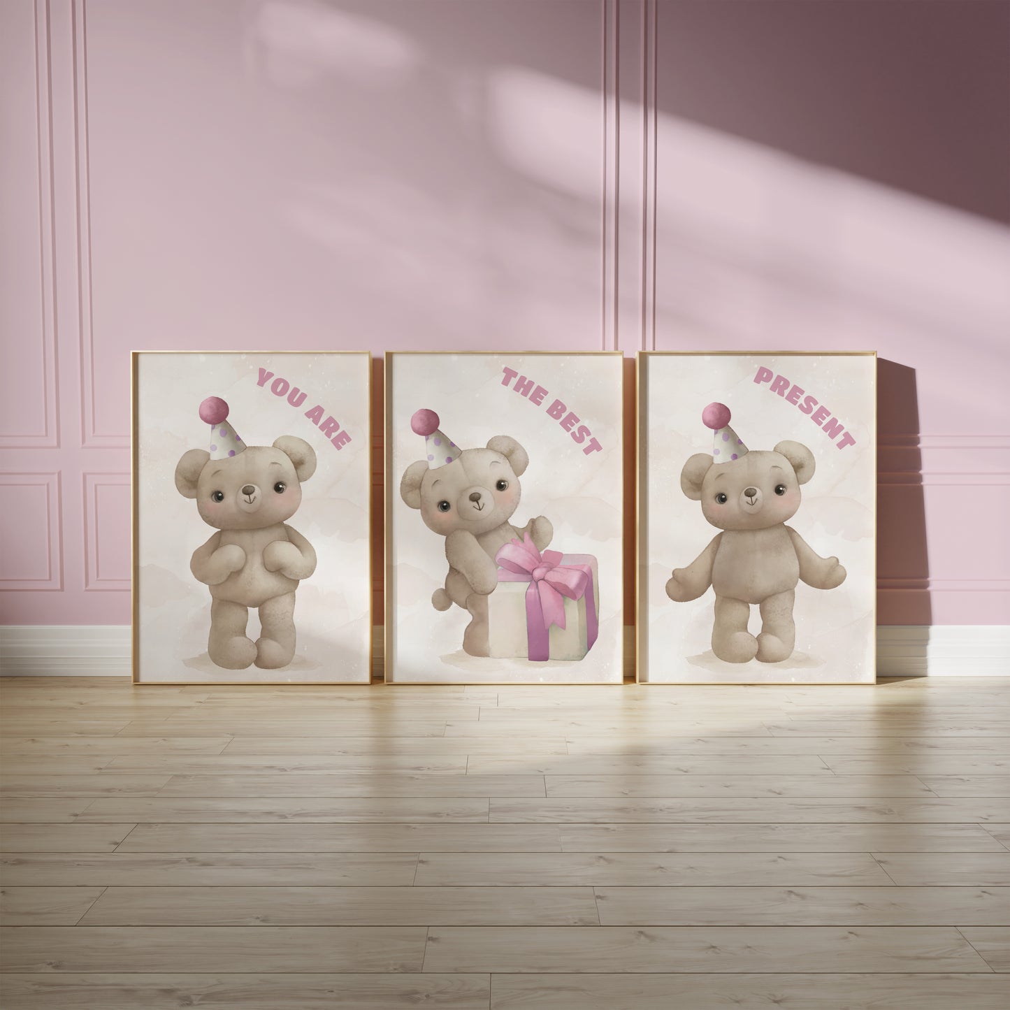 You Are the Best Gift - Adorable Nursery Wall Art Set, Set of 3, N114