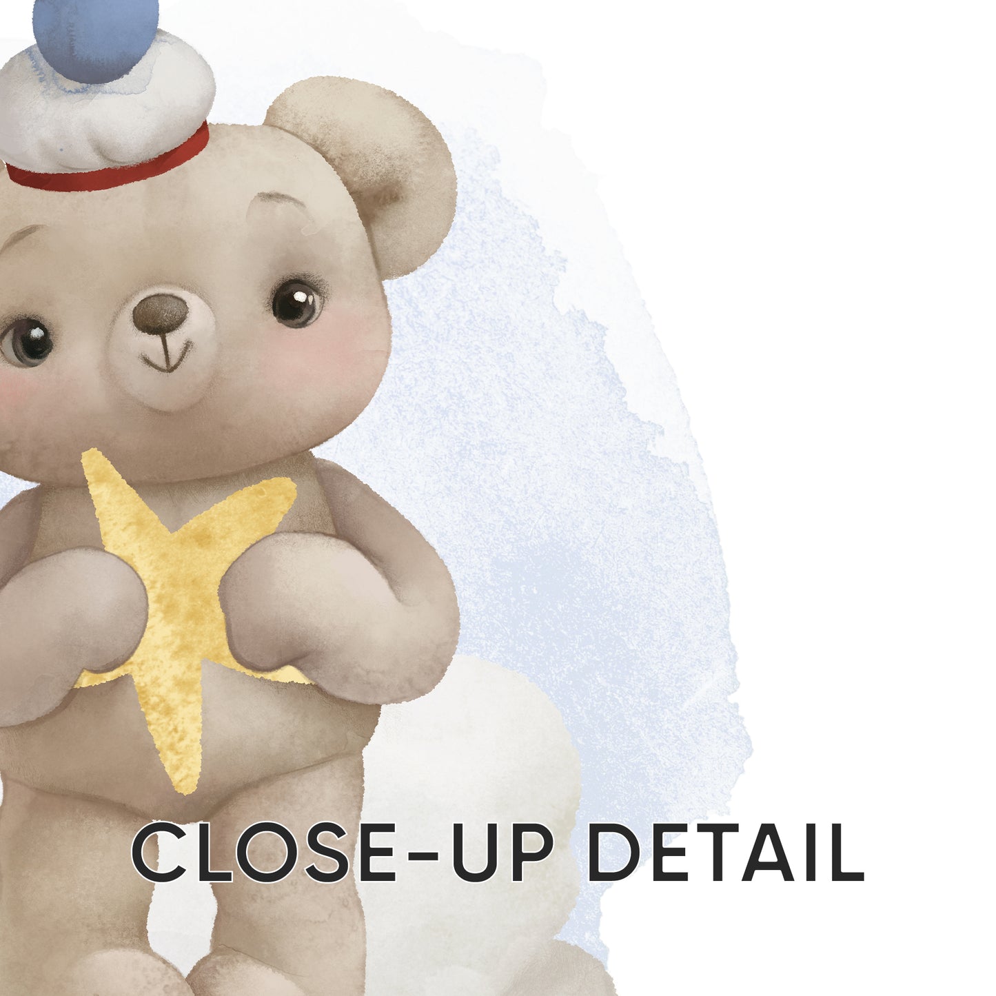 Celestial Bear Collection: Teddy Bear Magic in the Clouds, Set of 3, N140