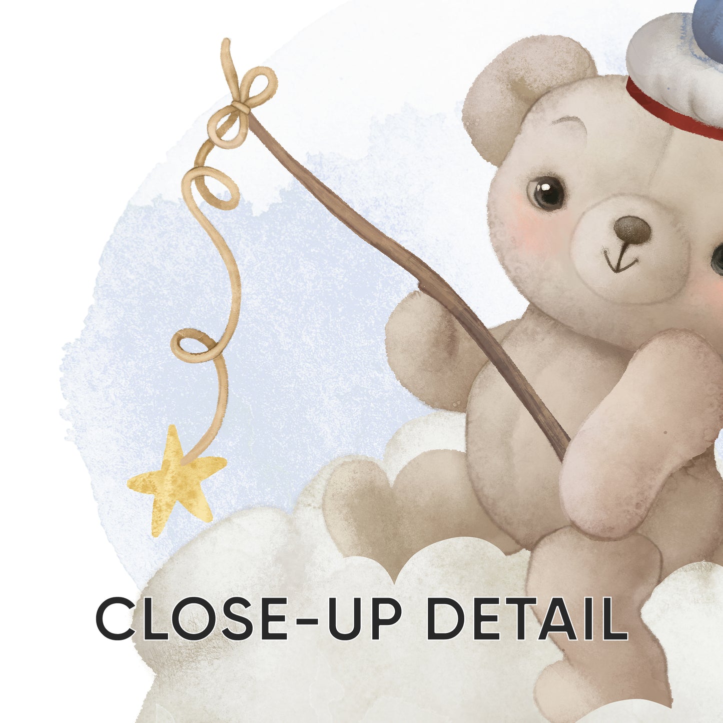Celestial Bear Collection: Teddy Bear Magic in the Clouds, Set of 3, N140
