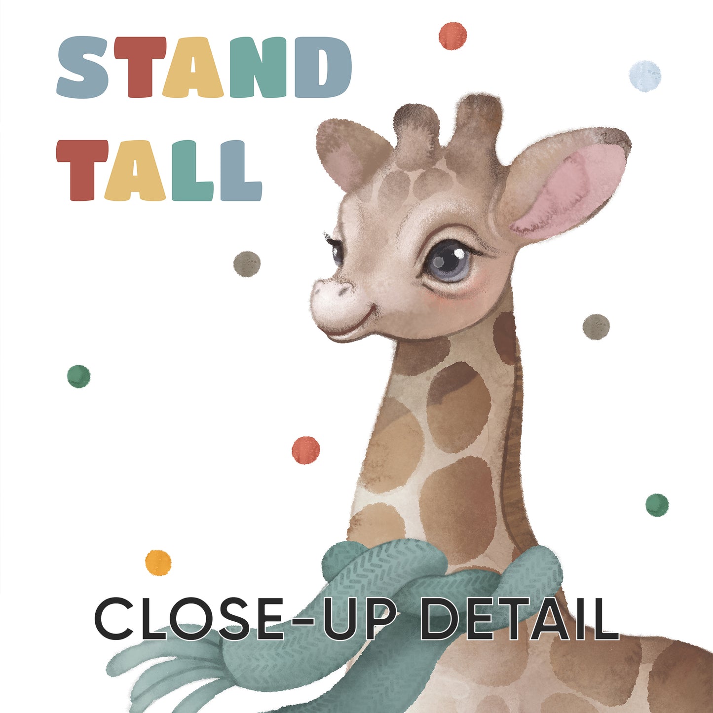 Jungle Friends Wall Art: Be Unique, Stand Tall, Monkey Around, Set of 3, N106