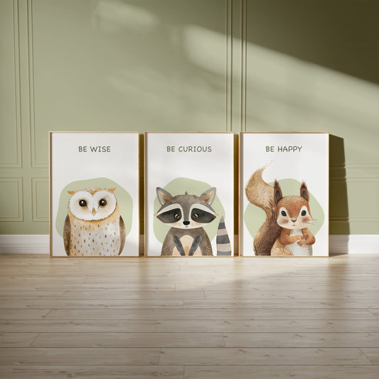 Transform Your Nursery with Enchanting Woodland Prints