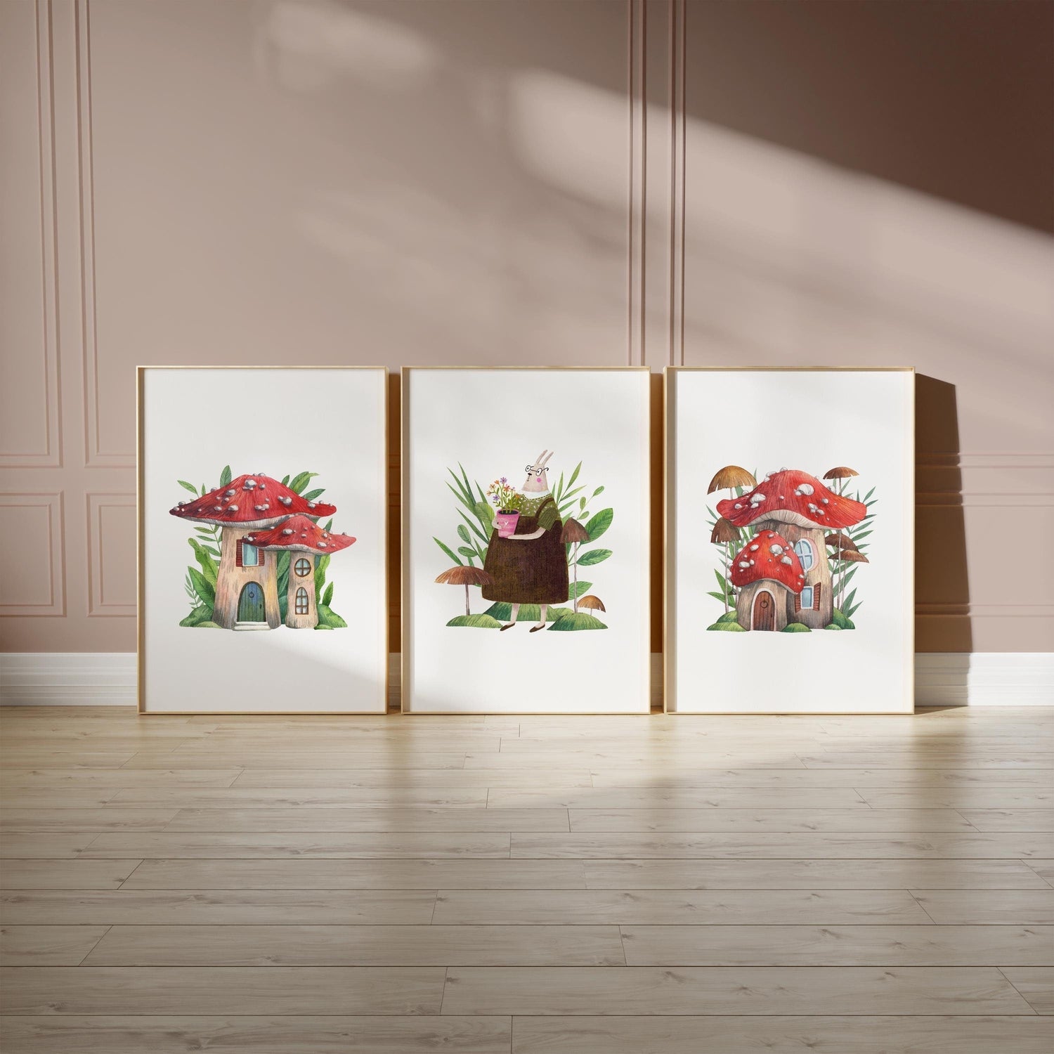 Whimsical mushroom house fairytale print — Storybook & Whimsical collection