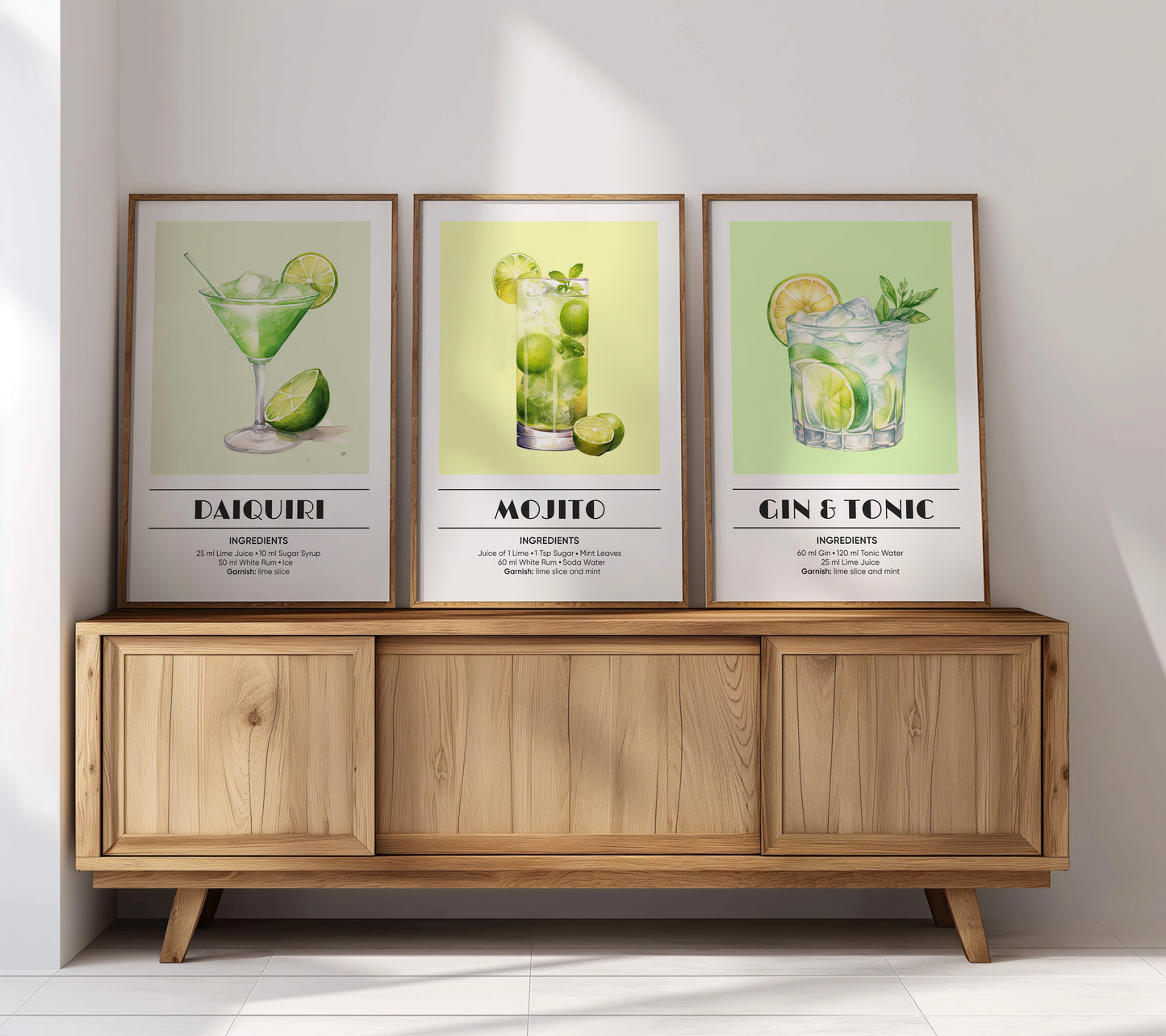 Refreshing Mixology Wall Set, Set of 3, D003