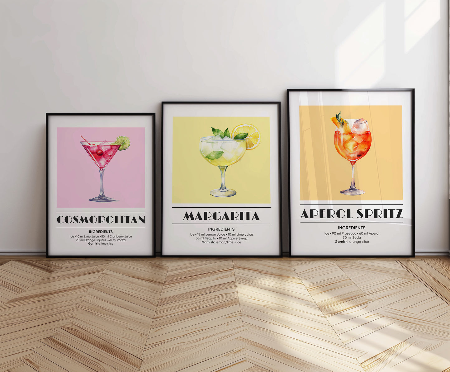 Refreshing Mixology Wall Set, Set of 3, D003