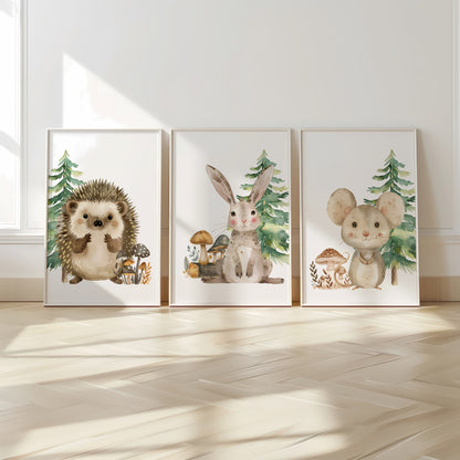 Enchanted Woodland Creatures Series Set of 3 N004