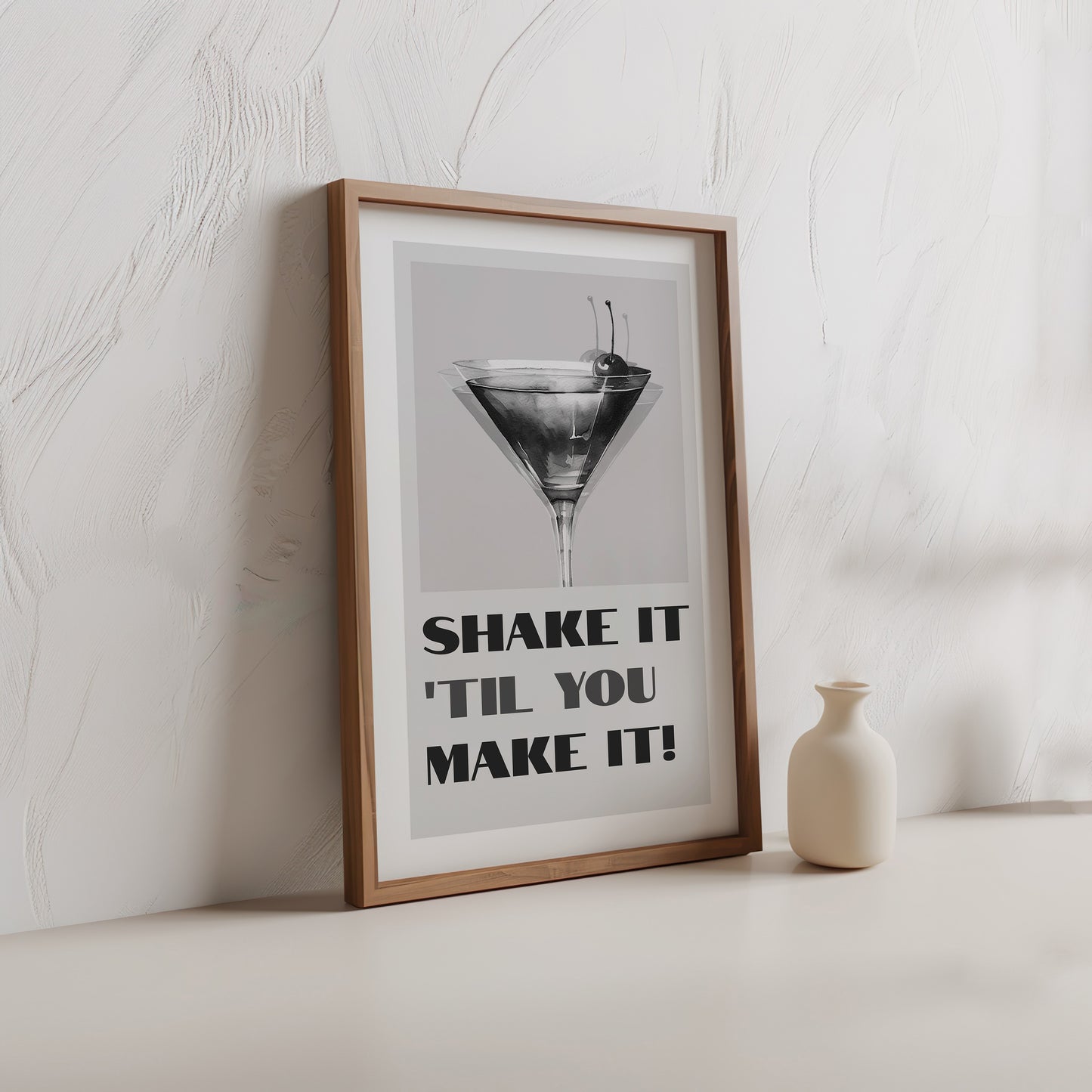 Sophisticated Sips: Monochrome Bar Poster Trio, Set of 3, D006