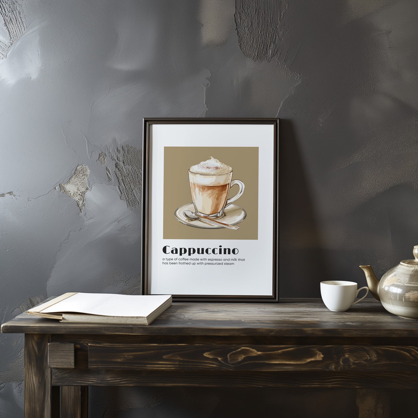 Barista's Delight: Classic Coffee Selections Wall Art, Set of 3, D008