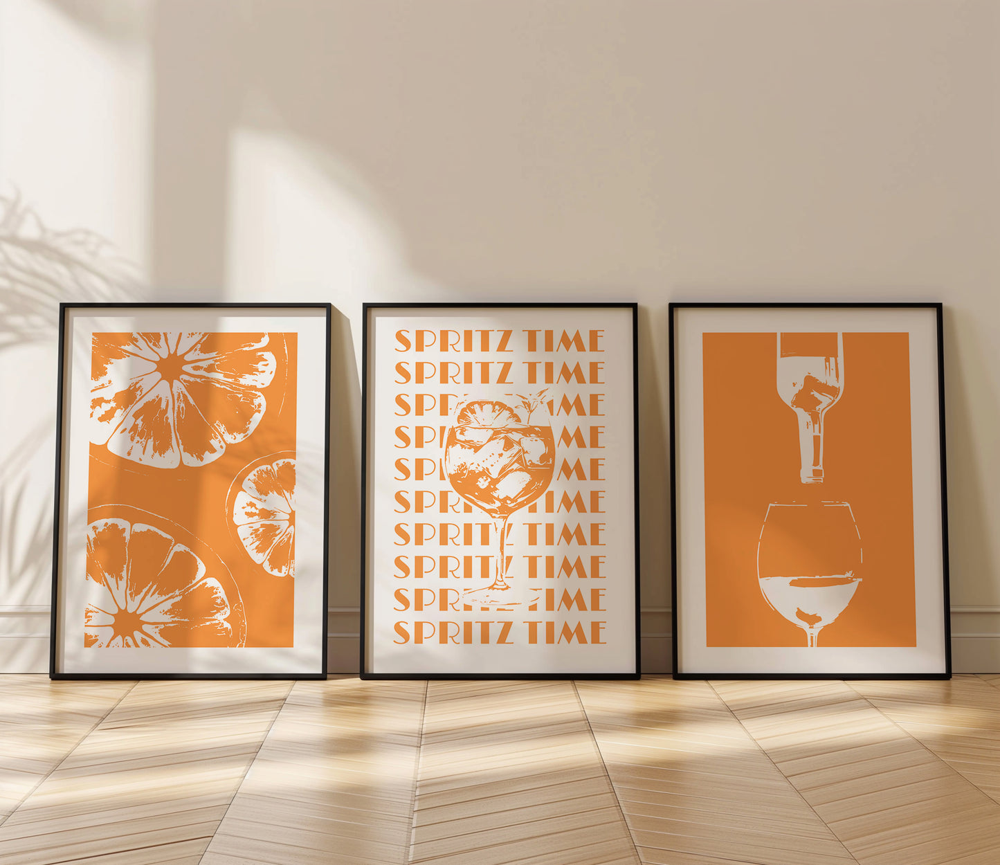 Spritz Time Sunshine: Vibrant Citrus Art for Any Space, Set of 3, D021