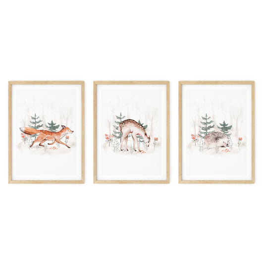 Set of 3, Enchanted Woods Collection, N026