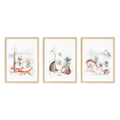 Set of 3, Woodland Whispers, N027