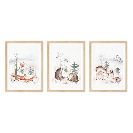 Set of 3, Woodland Whispers, N027