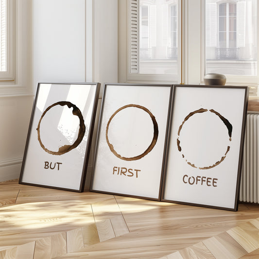 Coffee Lover's Essentials - Wall Art Trio, Set of 3, D038