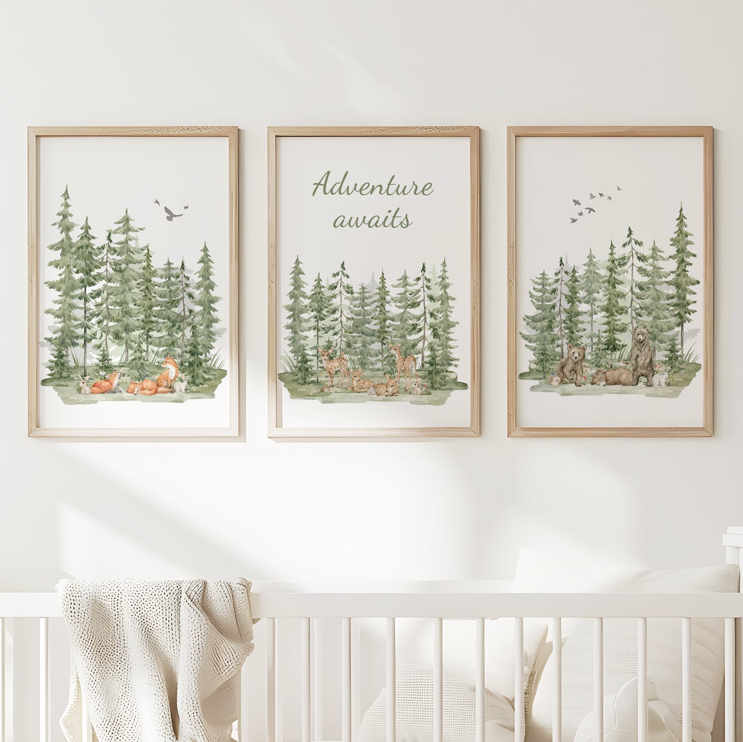 Enchanted Woodland Scene, Set of 3, N038