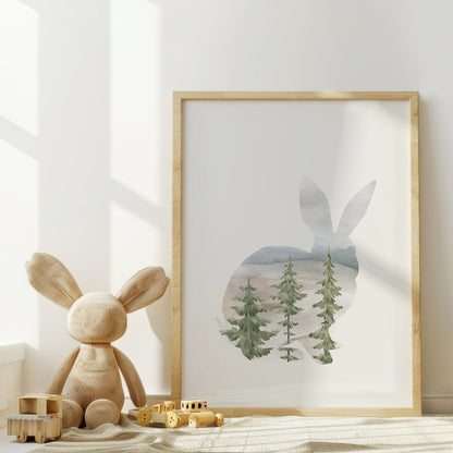 Whispering Pines: Woodland Creatures in Silhouette, Set of 3, N049