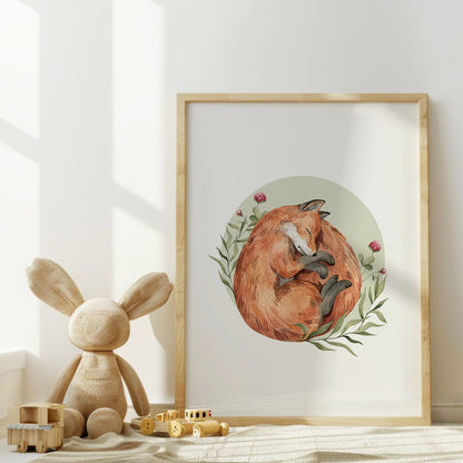 Forest Creatures Serenity: Animal Wall Art for Kids' Room, Set of 3, N051