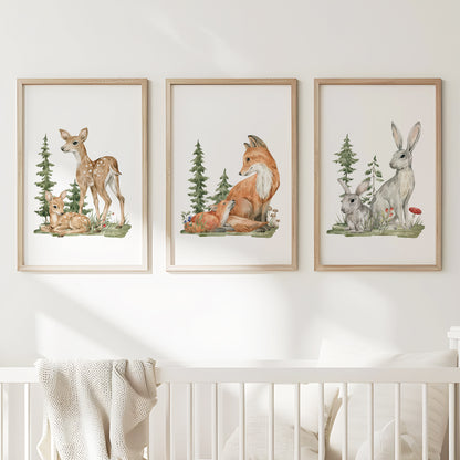 Peaceful Woodland Creatures, Set of 3, N052