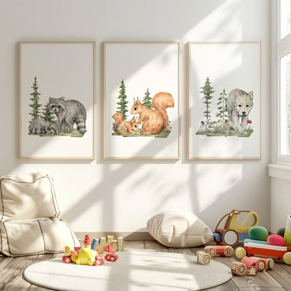 Peaceful Woodland Creatures, Set of 3, N052