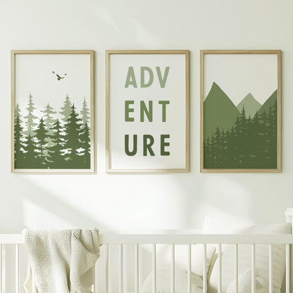 Adventure Awaits Forest Wall Set, Set of 3, N061