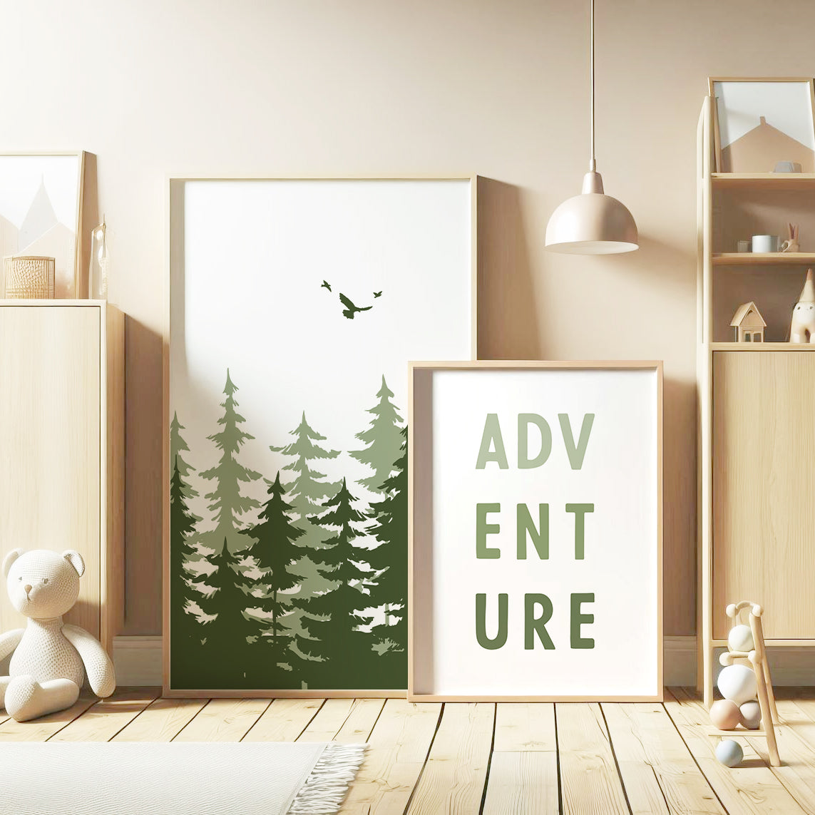 Adventure Awaits Forest Wall Set, Set of 3, N061