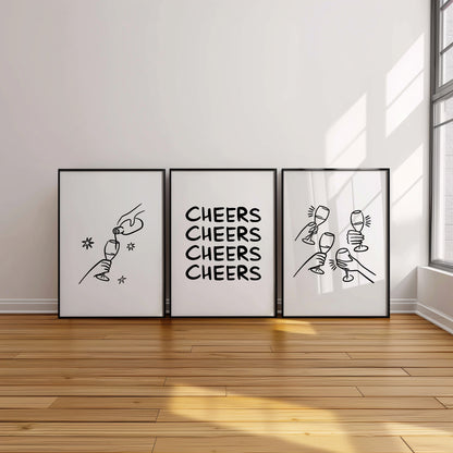 Toast Tales: A Minimalist Ode to Joy, Set of 3, D066