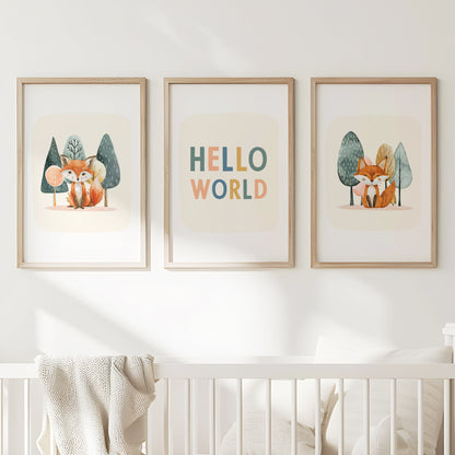 Whimsical Woodland Hello Set, Set of 3, N069