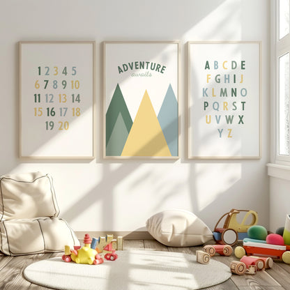 Adventure Awaits Educational Poster Set, Set of 3, N073