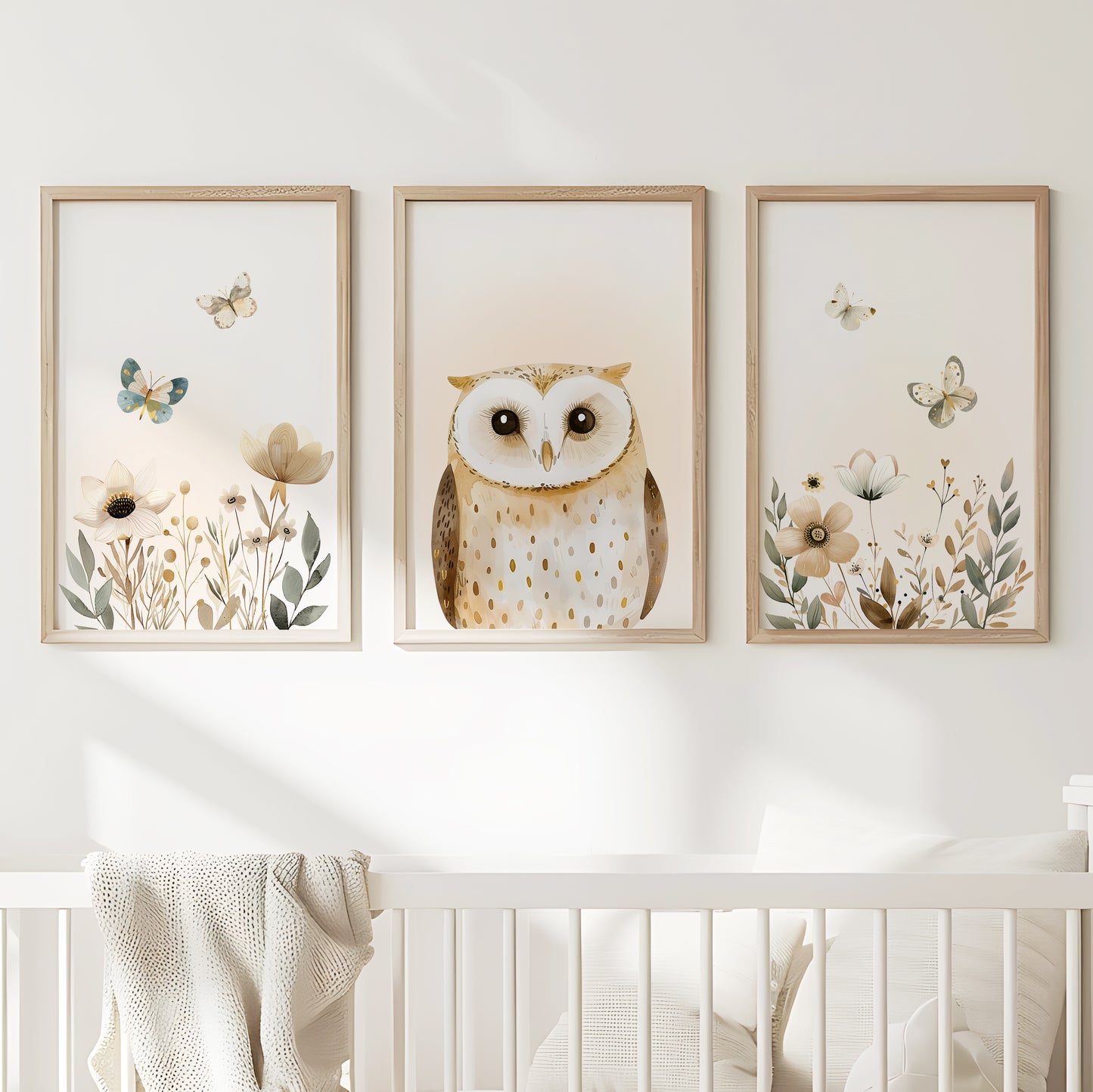 Gentle Creatures - Woodland Animal Wall Decor for Kids, Set of 3, N074