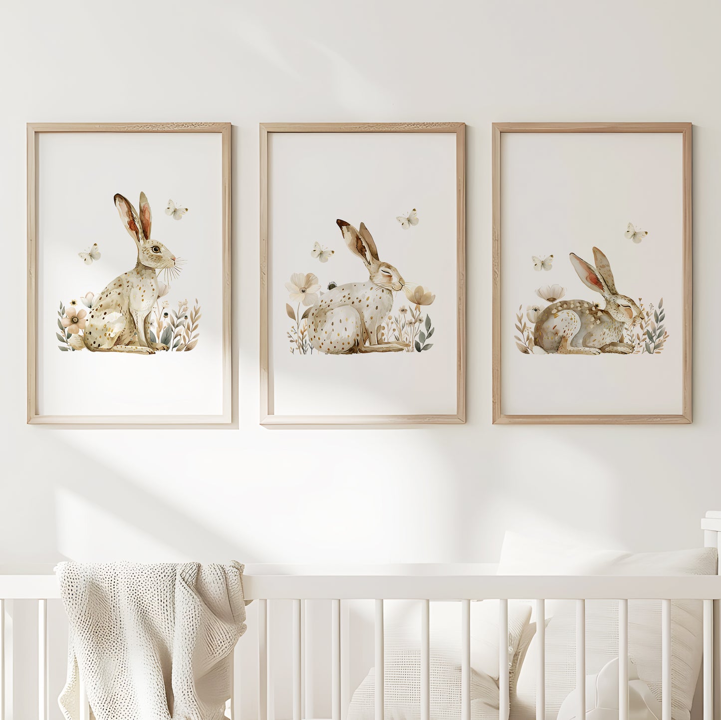 Whimsical Woodland Hare Set, Set of 3, N077