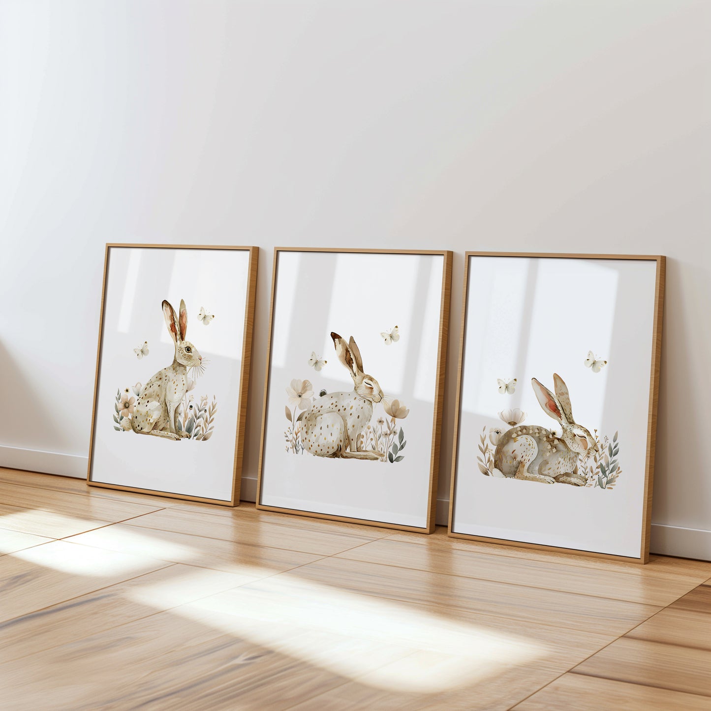 Whimsical Woodland Hare Set, Set of 3, N077