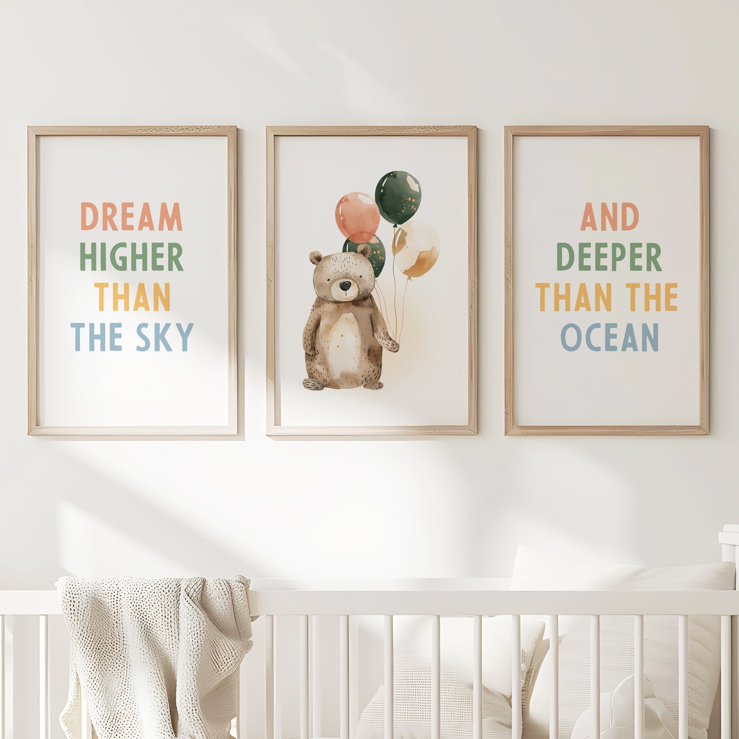 Dream Big Nursery Bear Balloon Set, Set of 3, N078