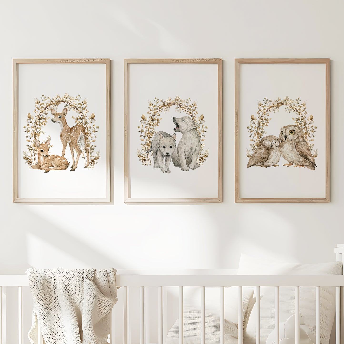 Woodland Family Portraits, Set of 3, N088