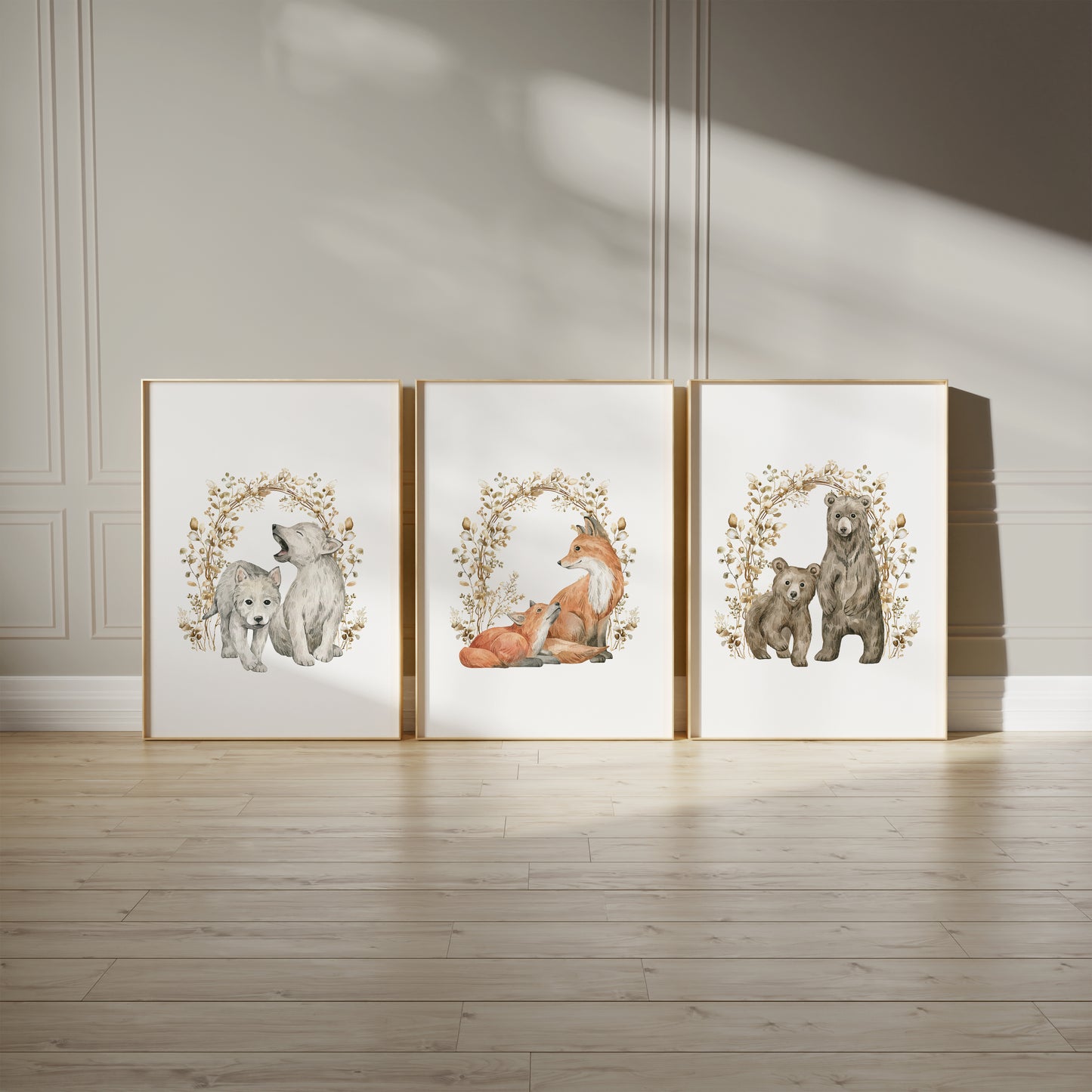 Woodland Family Portraits, Set of 3, N088