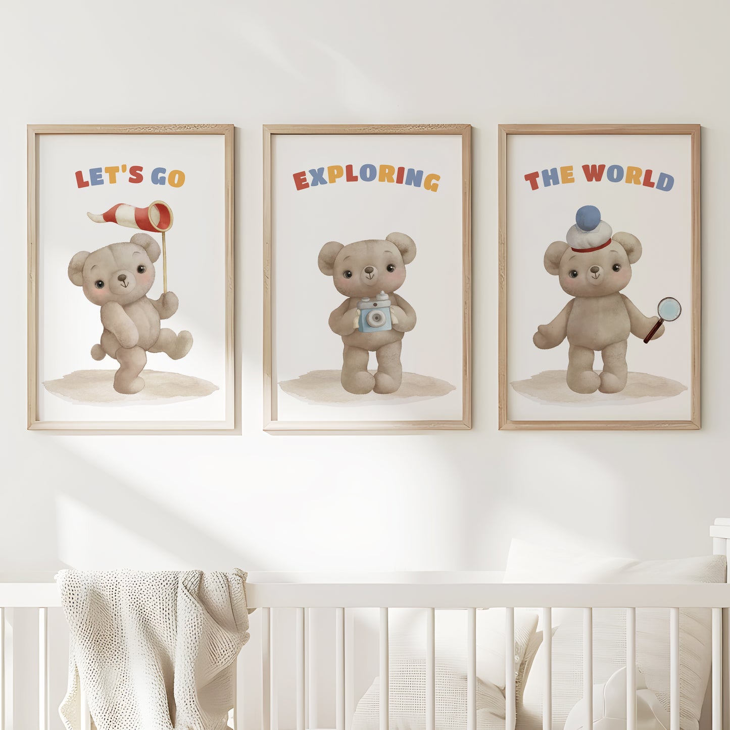 Exploring Adventures Nursery Poster Set, Set of 3, N102