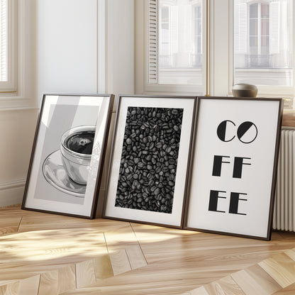 Caffeine Chronicles: A Minimalist Coffee Aesthetic, Set of 3, D106