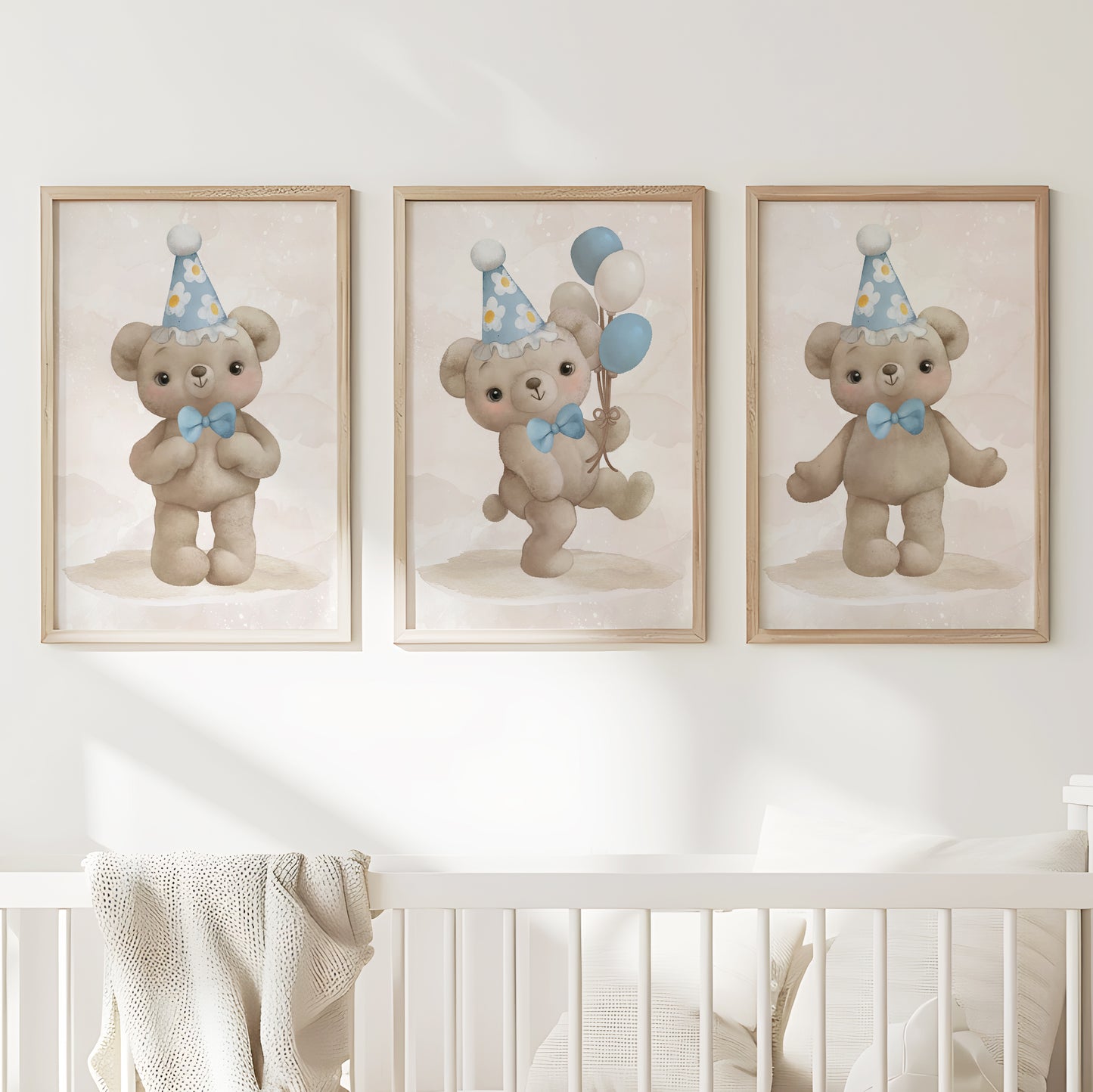 Teddy’s Big Day – Birthday Celebration Posters, Set of 3, N107