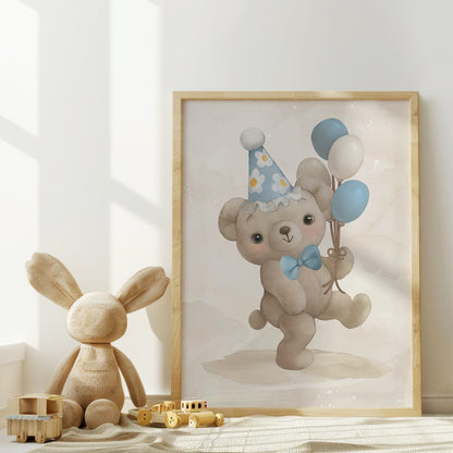 Teddy’s Big Day – Birthday Celebration Posters, Set of 3, N107