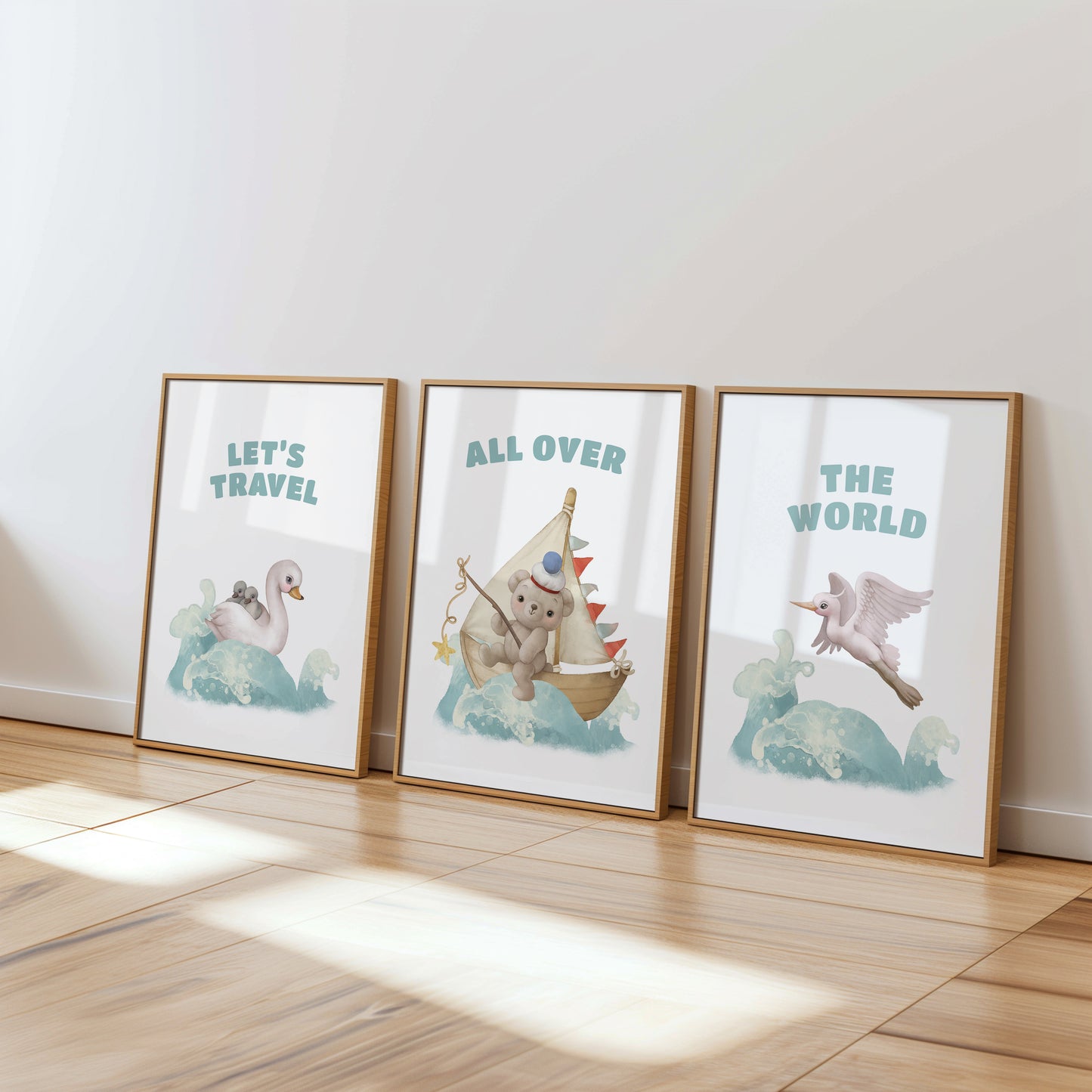 Sailing the Seas: Nursery Wall Art Adventure Trio, Set of 3, N108