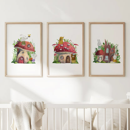 Whimsical Woodland Homes, Set of 3, N151