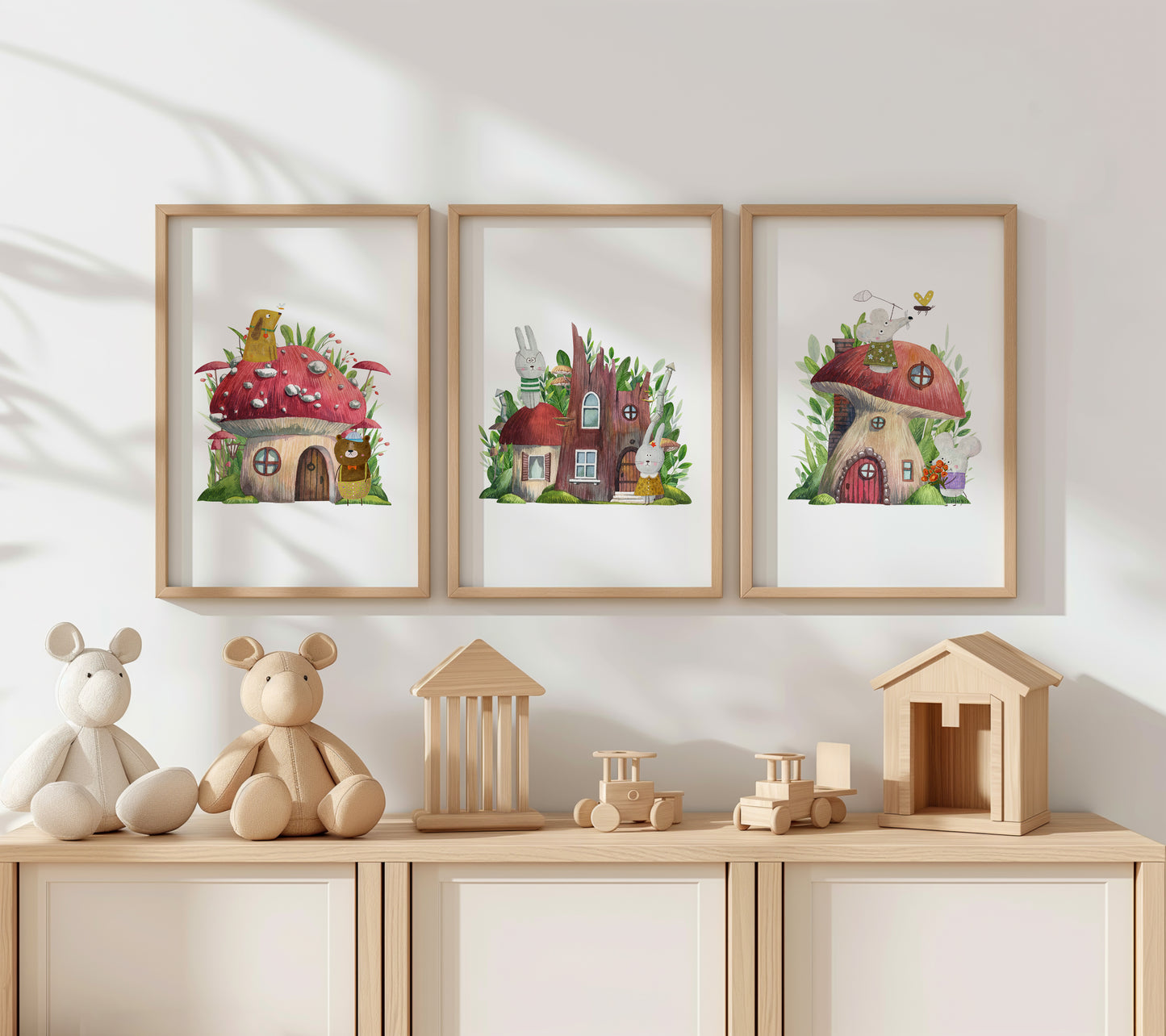 Whimsical Woodland Homes, Set of 3, N151