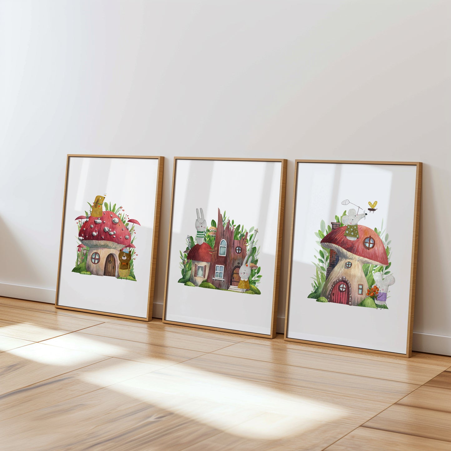 Whimsical Woodland Homes, Set of 3, N151