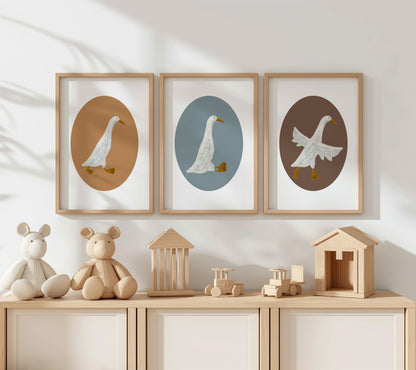 Charming Goose Collection - Kids Room Elegance, Set of 3, N158