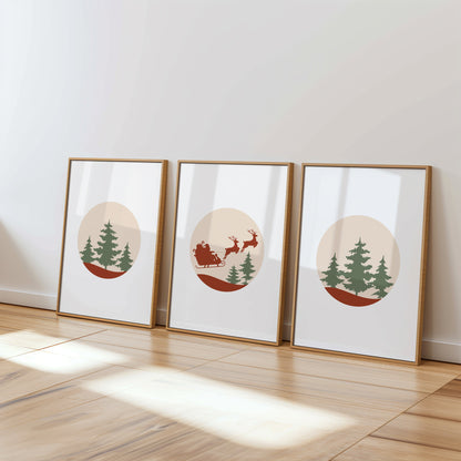 Reindeer Dreams: Forest Holiday Scenes, Set of 3, N185