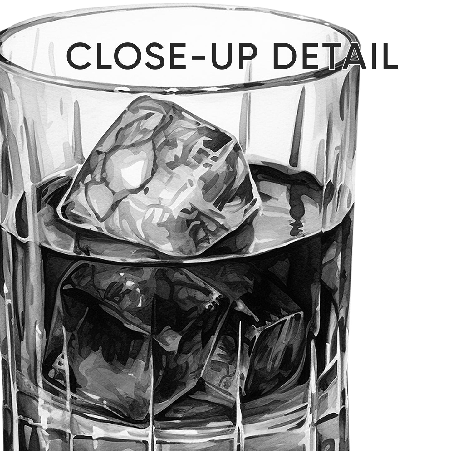 Classic Whiskey Vibes - Monochrome Bar Art, Set of 3, D005