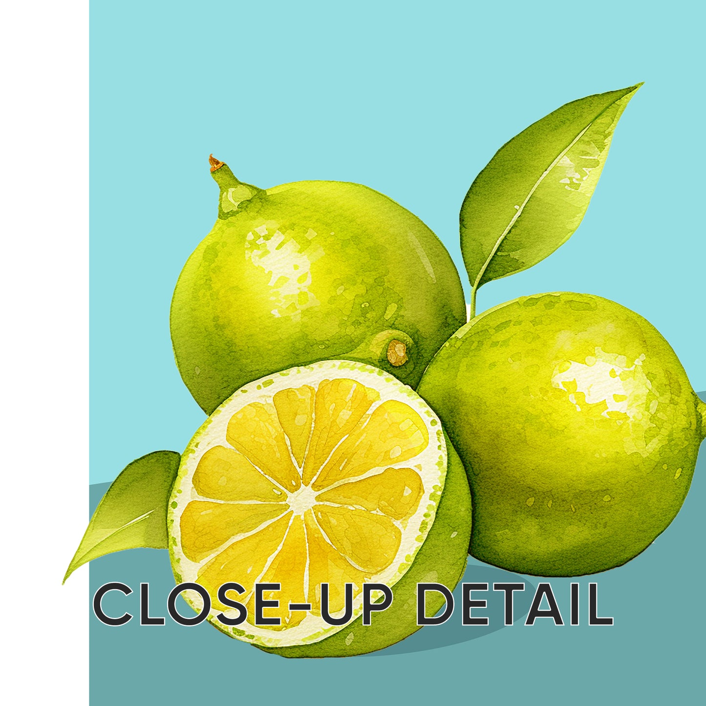 Luxe Lime: Exquisite Citrus & Cocktail Art Collection, Set of 3, D024